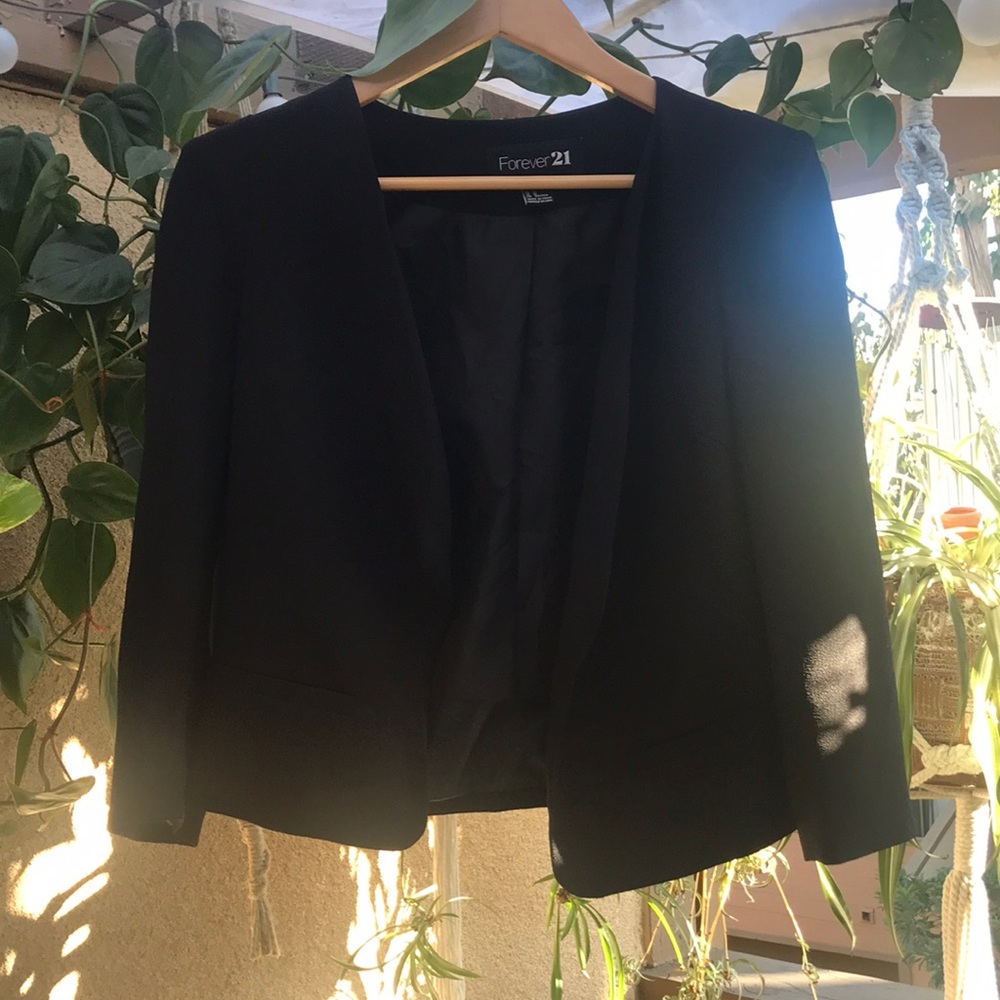 Black, Forever 21 “blazer-like” jacket
